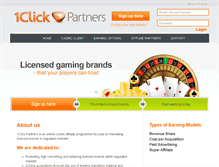 Tablet Screenshot of 1clickpartners.com